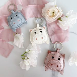 Handmade Piggy Keychain
