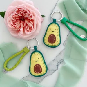 Handmade Avocado Keychain