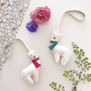 Handmade Llama Bag Charm
