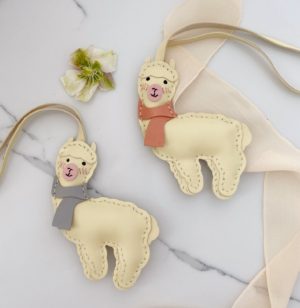 Handmade Llama Bag Charm