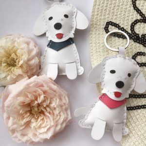 Handmade Havanese Dog keychain