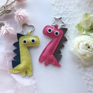 Handmade Dinosaur Keychain