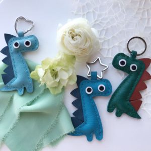Handmade Dinosaur Keychain