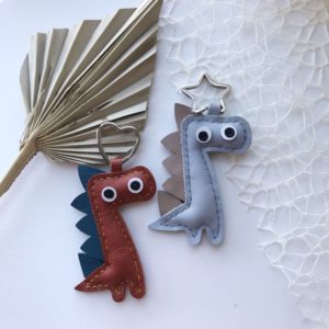 Handmade Dinosaur Keychain