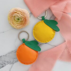 Handmade Orange Keychain