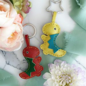 Handmade Dinosaur Keychain