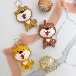Handmade Shiba Lun Dog keychain