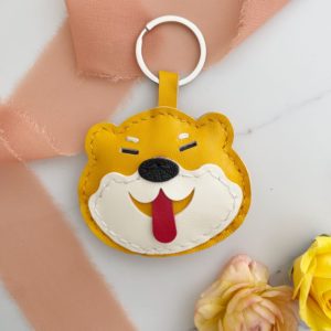 Handmade Shiba Lun Dog keychain