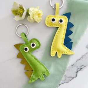 Handmade Dinosaur Keychain