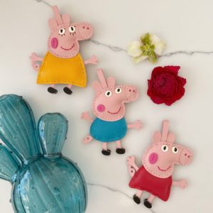 Handmade Peppa Pig keychain