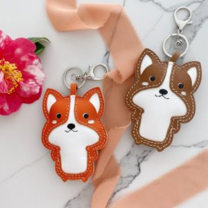 Handmade Corgi Dog keychain