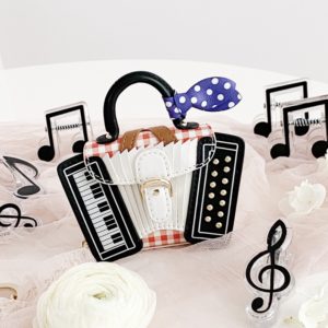 Handmade Micro Bag Charm - Accordion