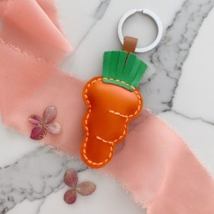 Handmade Carrot Keychain