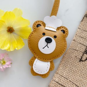 Handmade Brown Bear  keychain