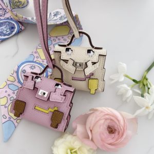 Handmade Miniature Mosaic Kelly Doll Bag Charm