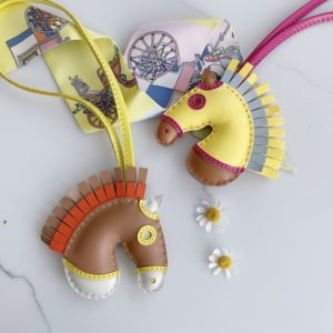 Handmade Leather Horse Bag Charm