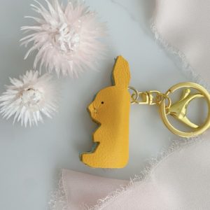 Handmade Rabbit Leather Bag Charm