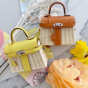 Handmade Micro picnic Kelly bag charm