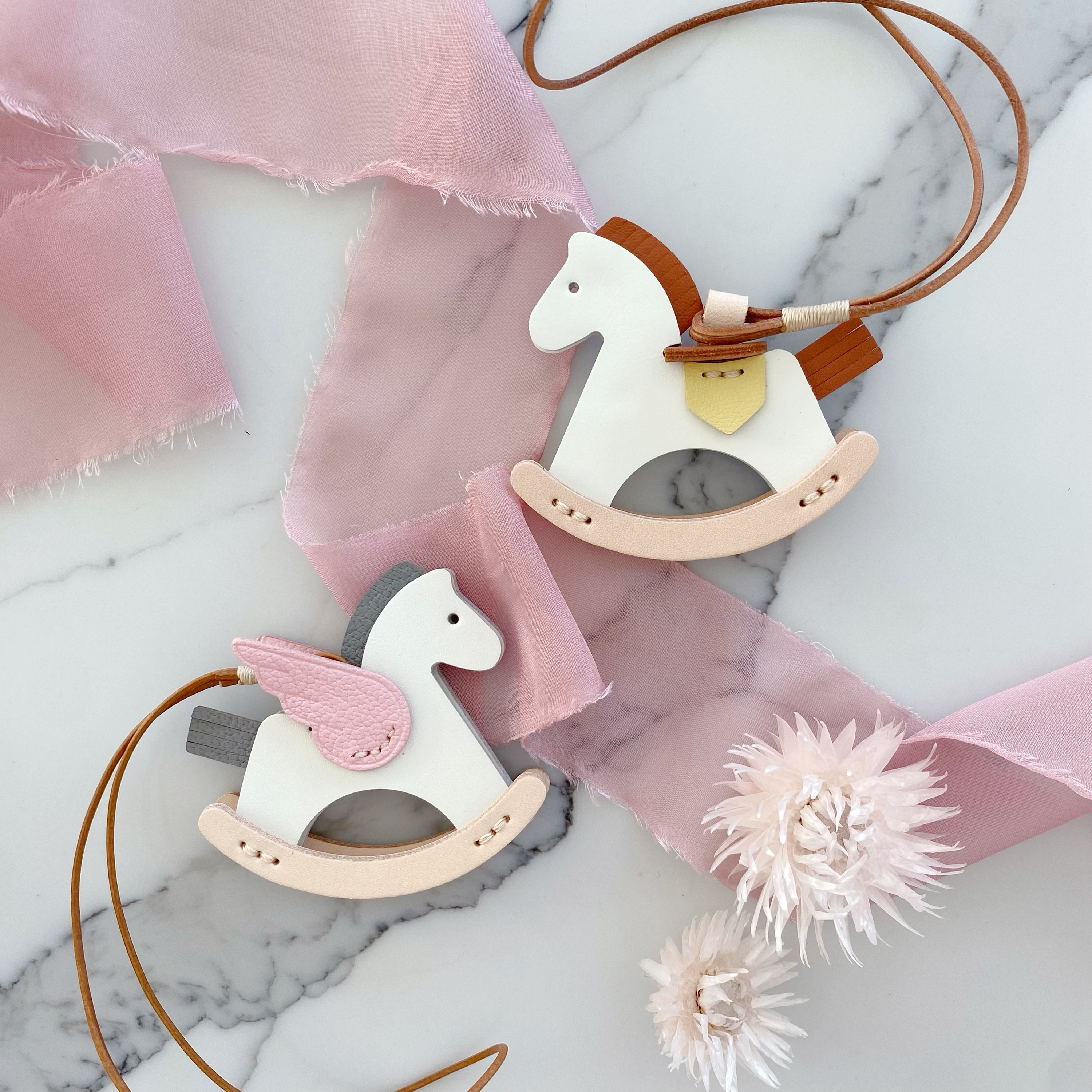 Handmade Micro Rocking Horse Bag Charm