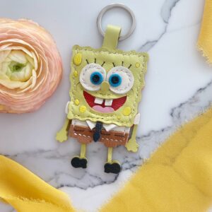 Handmade SpongeBob SquarePants keychain