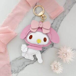Handmade Melody leather bag charm