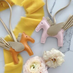 Handmade Lambskin Pegasus Bag Charm