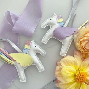 Handmade Lambskin Pegasus Bag Charm