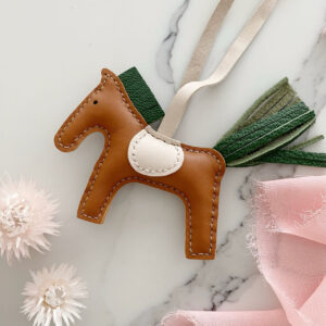 Handmade Lambskin Horse Bag Charm