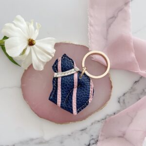 Handmade Leather Cat Keychain