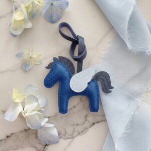Handmade Leather Horse Bag Charm